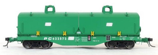 Tangent Scale Models HO 27011-12 PRR Samuel Rea Shops G41A Coil Car 'G41A Repaint 1973' w/ Hoods Penn Central PC #622700