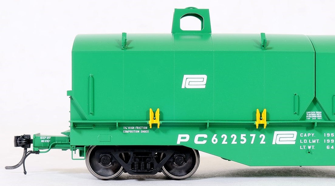 Tangent Scale Models HO 27011-10 PRR Samuel Rea Shops G41A Coil Car 'G41A Repaint 1973' w/ Hoods Penn Central PC #622695