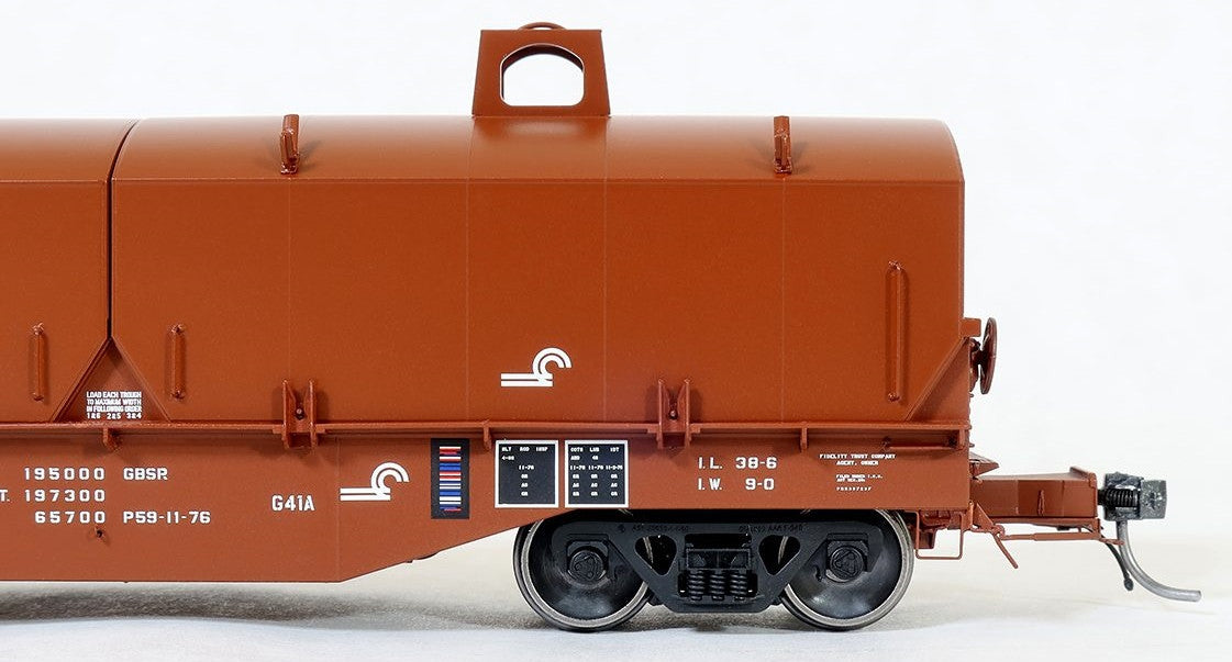 Tangent Scale Models HO 27012-12 PRR Samuel Rea Shops G41A Coil Car 'G41A Repaint 1976' w/ Hoods Conrail CR #622971