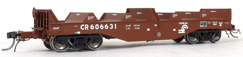 Tangent Scale Models HO 27013-01 PRR Samuel Rea Shops G41A Coil Car 'G41A Repaint 1997' without Hoods Conrail CR #606621