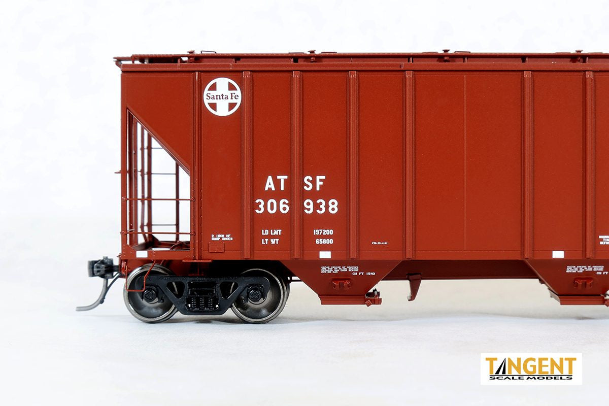 Tangent Scale Models HO 28010-03 GATC 4500 Covered Hopper ATSF 'Quality Repaint 1991' ATSF #306709