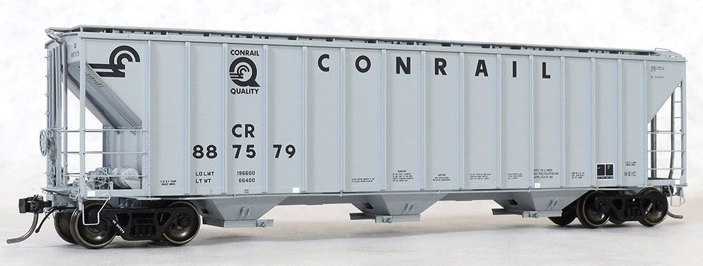 Tangent Scale Models HO 28060-03 PC Samuel Rea Shops 4600 Covered Hopper Conrail H51C 'Quality Gray Repaint 1992' CR #887579