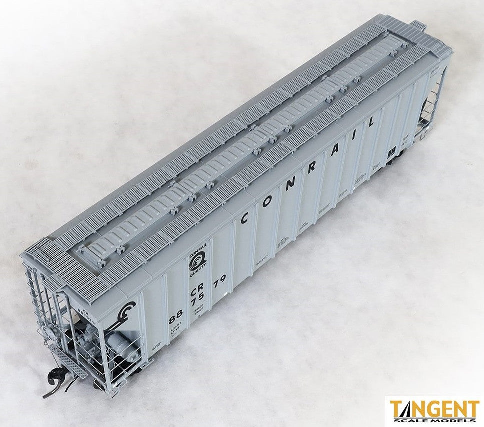 Tangent Scale Models HO 28060-03 PC Samuel Rea Shops 4600 Covered Hopper Conrail H51C 'Quality Gray Repaint 1992' CR #887579