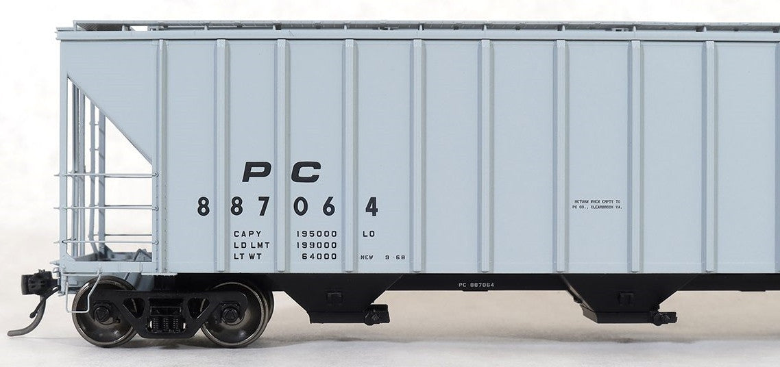 Tangent Scale Models HO 28063-11 PC Samuel Rea Shops 4600 Covered Hopper Penn Central H51 'Delivery Gray 9-1968' PC #887079