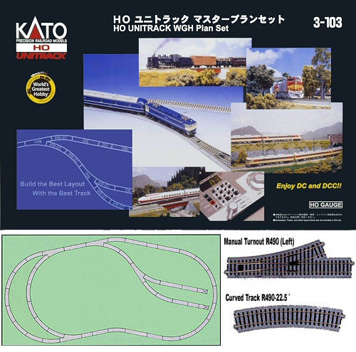 Kato HO Unitrack 3-103 HO Unitrack WGH Plan Set