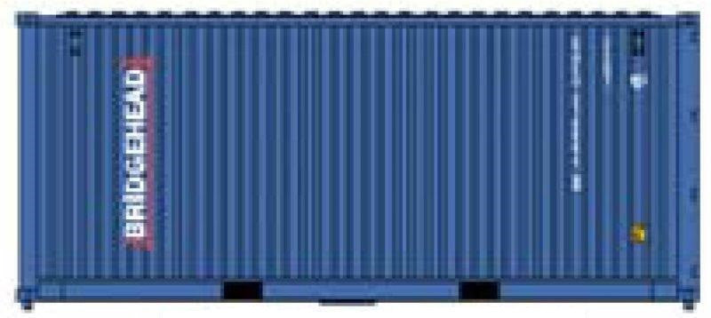Jacksonville Terminal Company N 205356 20' Standard Height Container BRIDGEHEAD 2-Pack