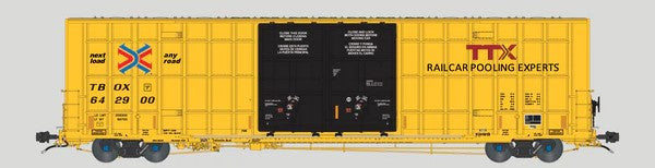 Aurora Miniatures N 602001 Greenbrier 7550 cf 60' Plate F Boxcar 'TBOX Low Markings' TBOX #642900