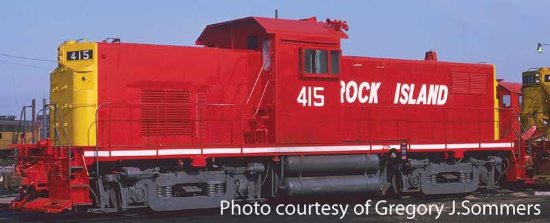 Bowser Englishs HO 60552 DCC/ESU LokSound V5 Equipped ALCo C-415 Locomotive Rock Island 'Late red/yellow' RI #415