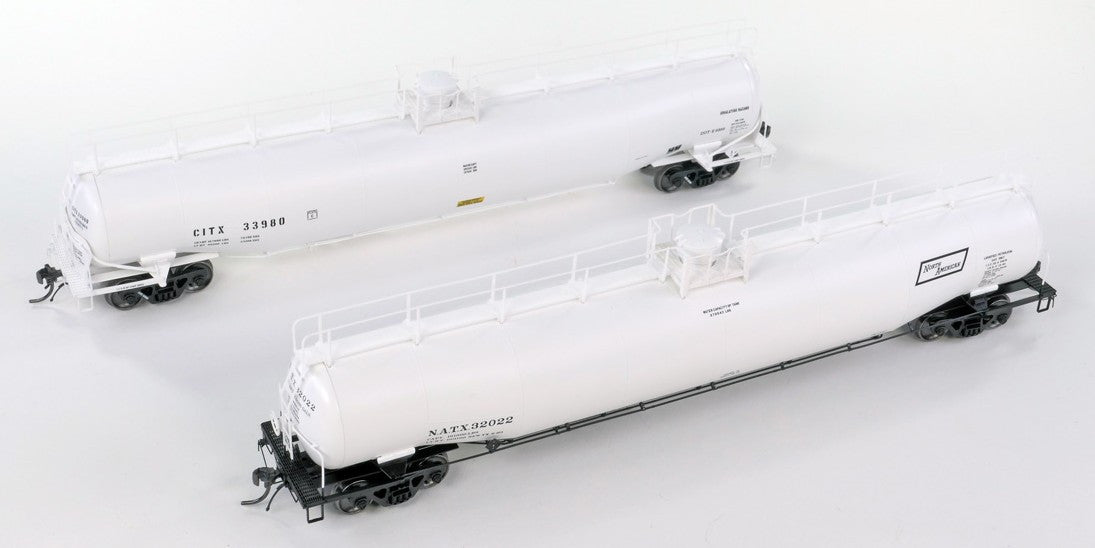 Tangent Scale Models HO 31164-02 NACC 1963 Design 33,000 Gallon Dual Diameter LPG/AA Tank Car CITX 'White Lease Repaint 1992+' CITX #33980