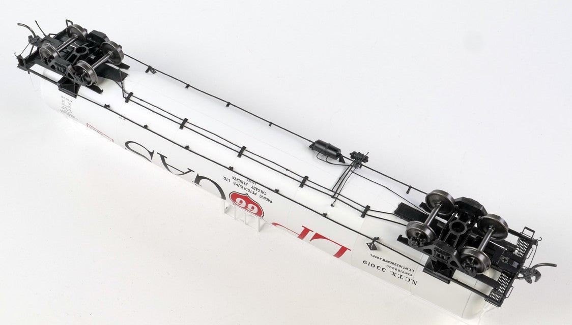 Tangent Scale Models HO 31161-03 NACC 1963 Design 33,000 Gallon Dual Diameter LPG/AA Tank Car NCTX 'Pacific 66 Calgary AB 1964' NCTX #33020