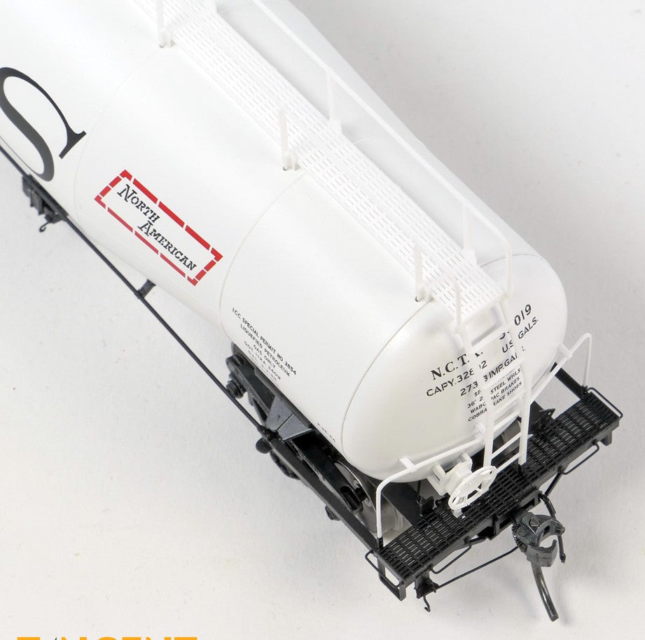 Tangent Scale Models HO 31161-03 NACC 1963 Design 33,000 Gallon Dual Diameter LPG/AA Tank Car NCTX 'Pacific 66 Calgary AB 1964' NCTX #33020