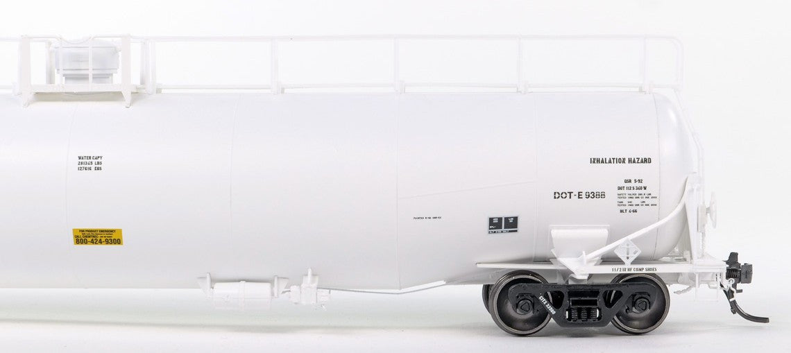 Tangent Scale Models HO 31164-02 NACC 1963 Design 33,000 Gallon Dual Diameter LPG/AA Tank Car CITX 'White Lease Repaint 1992+' CITX #33980
