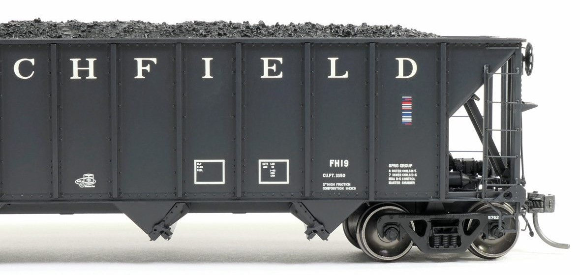 Tangent Scale Models HO 32013-04 Bethlehem Steel 3350CuFt Quad Coal Hopper Wisconsin Central 'Ex-CRR FH19 Patch 1992+ V1' WC #57623