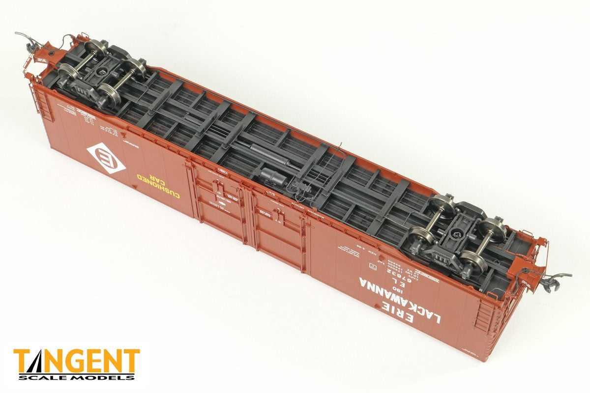 Tangent Scale Models HO 33012-04 Greenville 6,000CuFt 60' Double Door Box Car Erie Lackawanna 'Delivery Red 1966' EL #67830