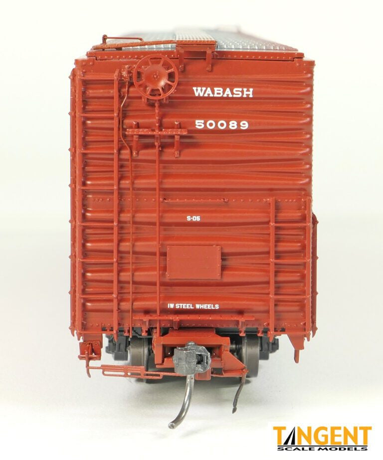 Tangent Scale Models HO 33013-03 Greenville 6,000CuFt 60' Double Door Box Car Wabash 'Delivery Red 9-1963' WAB #50085