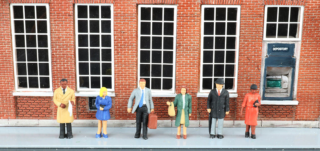 Bachmann SceneScapes Figures HO 33120 Standing Office Workers 6-Pack