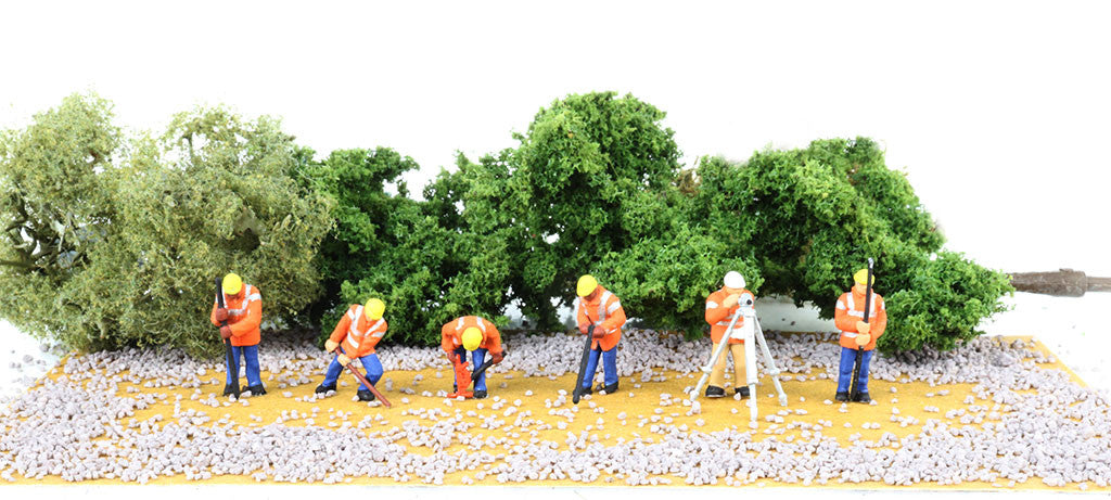 Bachmann SceneScapes Figures HO 33121 Highway Maintenance Crew 6-Pack