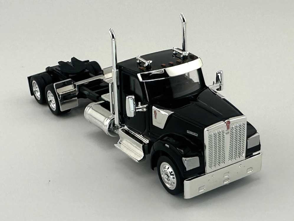 HO Logistics Replicas HO 990091 Kenworth 990 2-Axle Day-Cab Semi Tractor Black