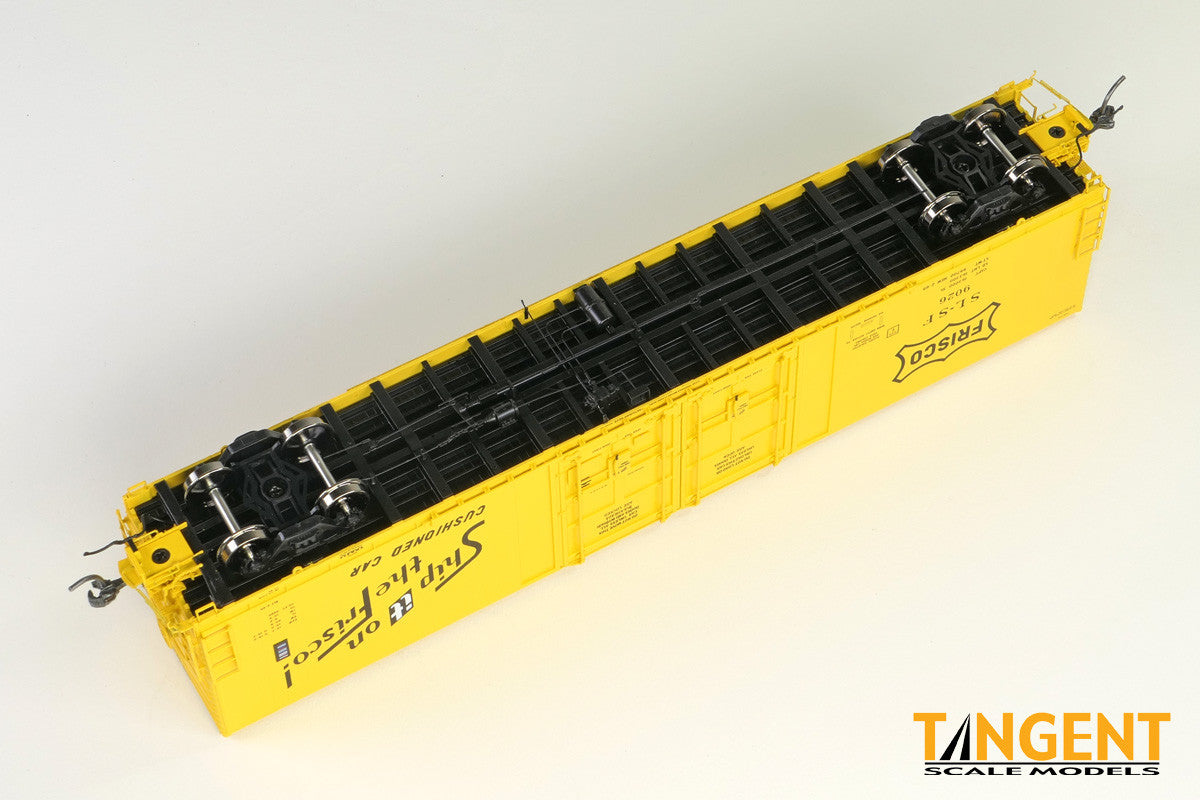 Tangent Scale Models HO 34017-01 Thrall 5,880CuFt 60′ Double Plug Door Box Car St. Louis-San Francisco 'Original Yellow 2-1969' SLSF #9026