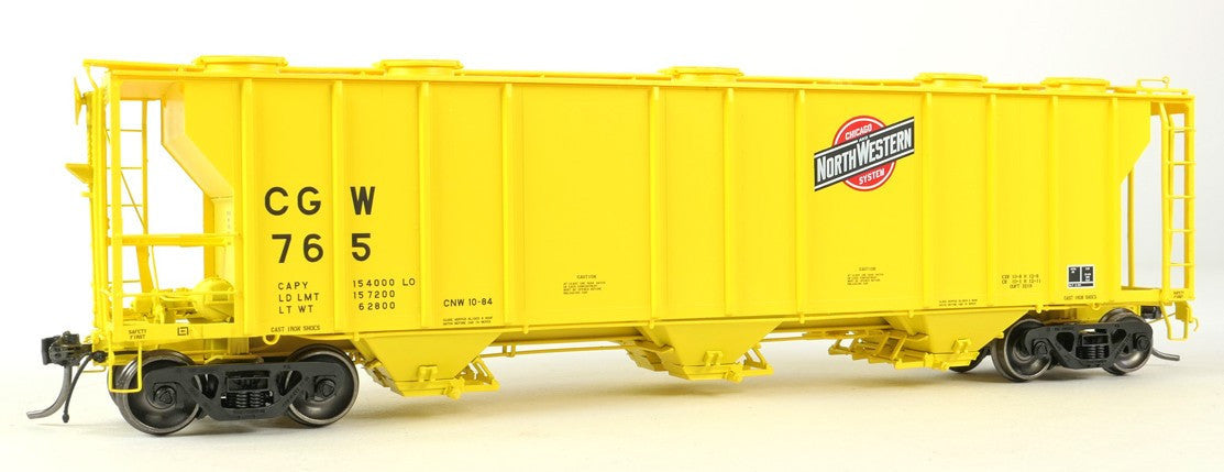 Tangent Scale Models HO 35016-02 PS-2 3215CuFt Covered Hopper Chicago Great Western 'Zito Repaint 1984' CGW #766