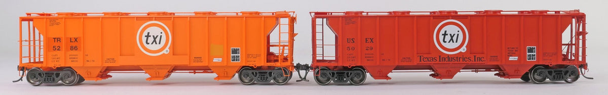 Tangent Scale Models HO 35164-01 Pullman-Standard 2929 Covered Hopper 'Texas Industries 1980' USEX #5015