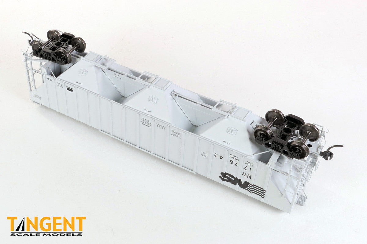 Tangent Scale Models HO 36223-02 NW Roanoke Shops 4750CuFt Covered Hopper Norfolk Southern 'N&W HC-71 1989+' NW #177321