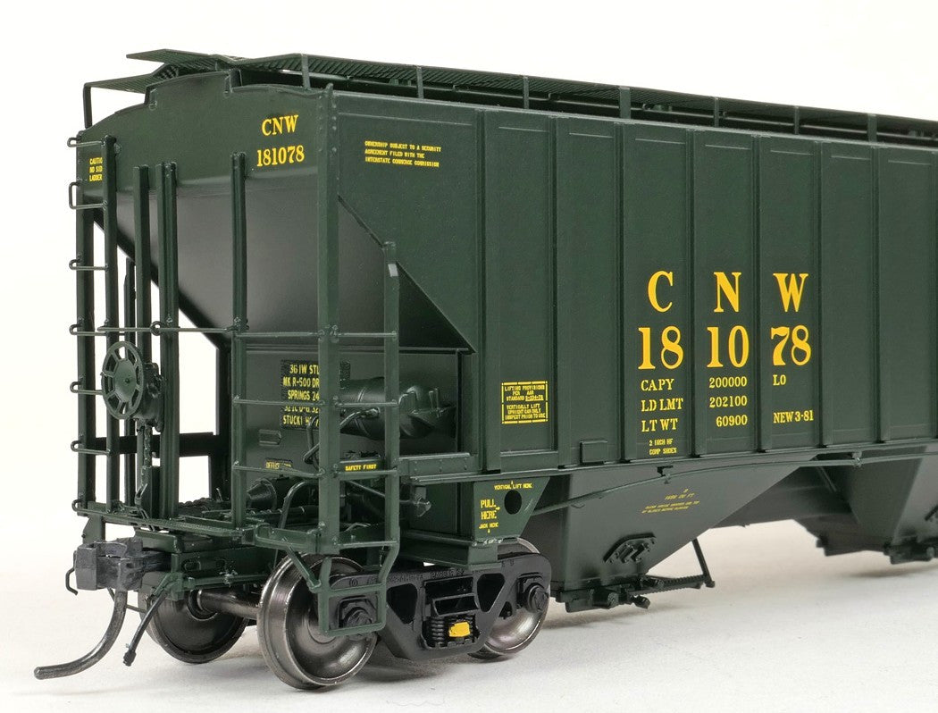 Tangent Scale Models HO 36360-01 PS4750 Covered Hopper Chicago and North Western Delivery Green 3-1981 CNW #181042