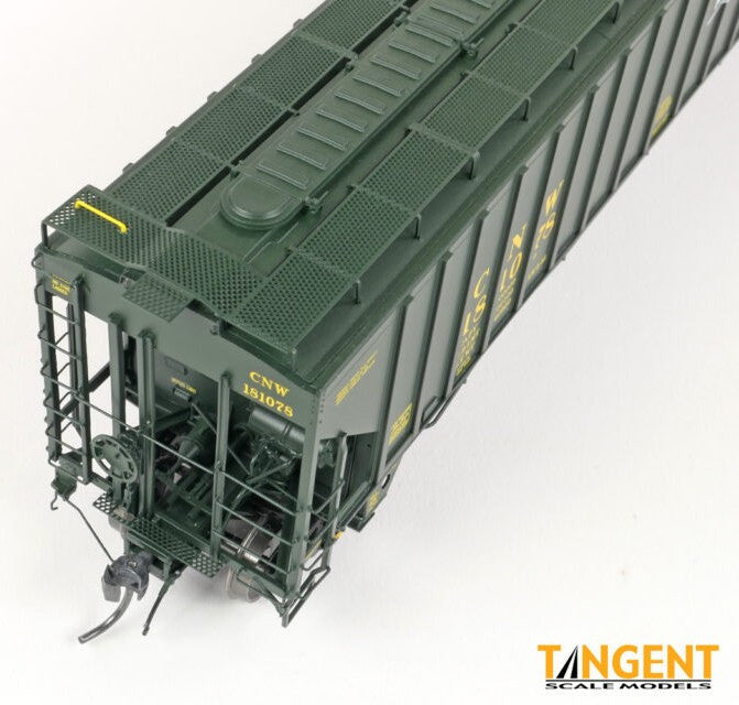 Tangent Scale Models HO 36360-01 PS4750 Covered Hopper Chicago and North Western Delivery Green 3-1981 CNW #181042