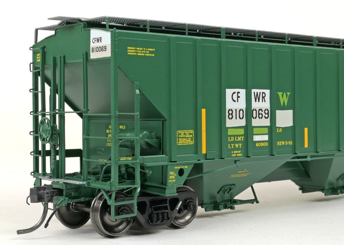 Tangent Scale Models HO 36362-02 PS4750 Covered Hopper Caney Fork and Western Railroad ex-CNW Restencil 2021+ CFWR #810181
