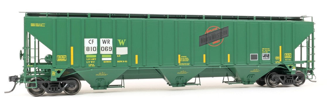 Tangent Scale Models HO 36362-02 PS4750 Covered Hopper Caney Fork and Western Railroad ex-CNW Restencil 2021+ CFWR #810181