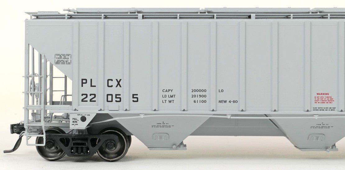 Tangent Scale Models HO 36365-01 PS4750 Covered Hopper Pullman Leasing Co Gray Lease 4-1980 PLCX #22021