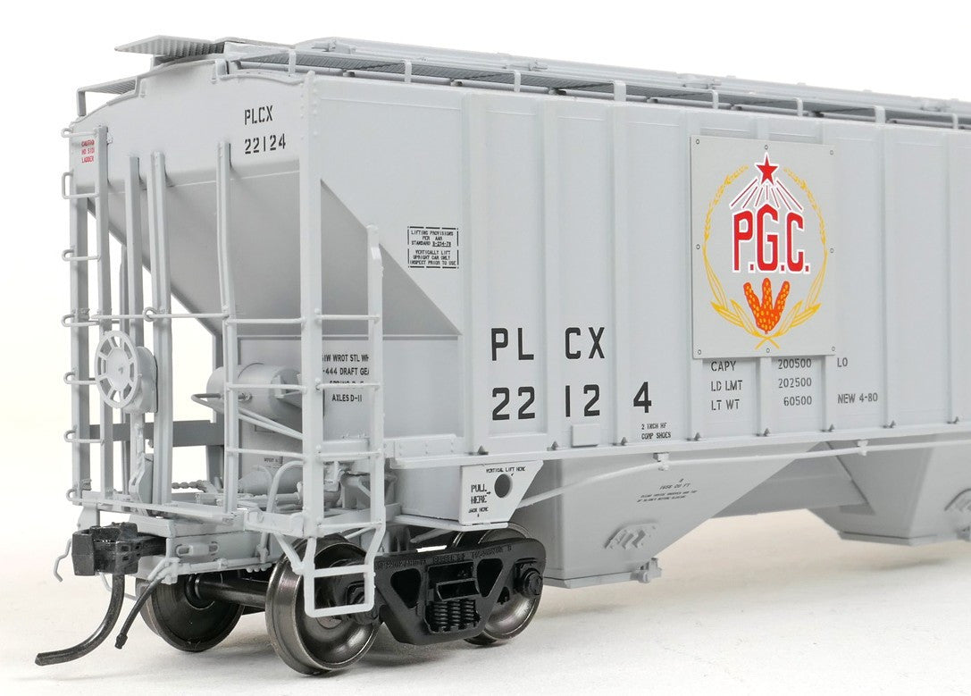 Tangent Scale Models HO 36366-02 PS4750 Covered Hopper Pullman Leasing Co Producer’s Grain 1980 PLCX #22124