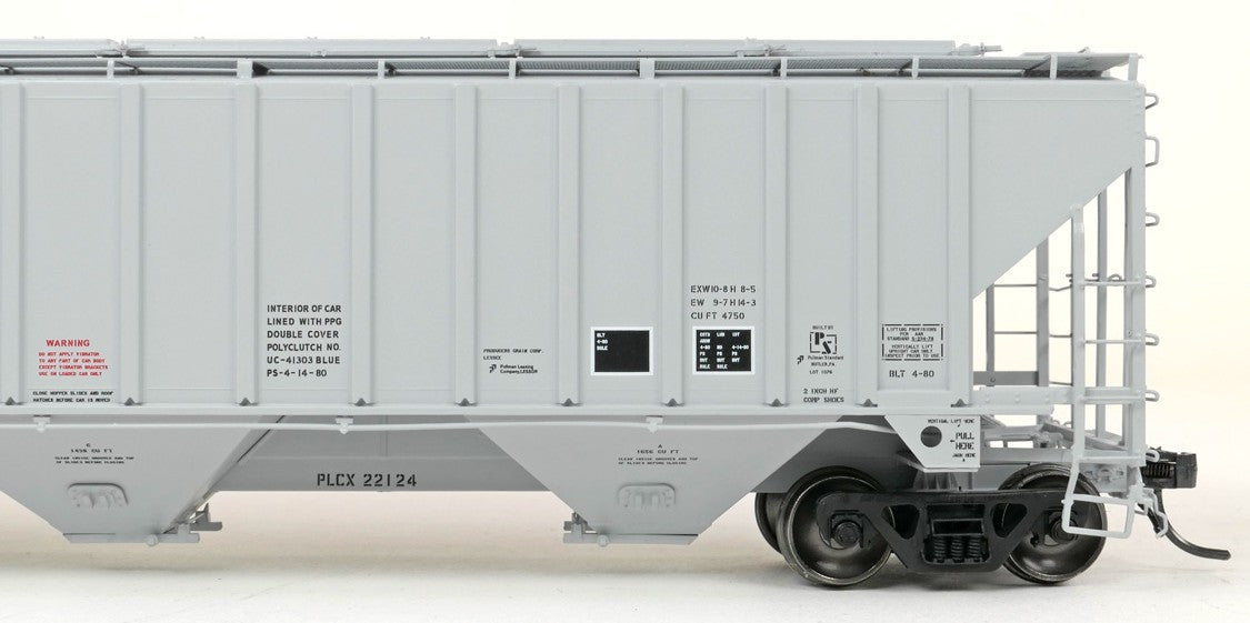 Tangent Scale Models HO 36366-02 PS4750 Covered Hopper Pullman Leasing Co Producer’s Grain 1980 PLCX #22124