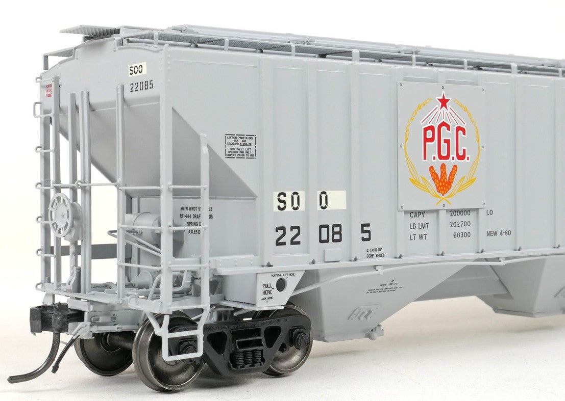Tangent Scale Models HO 36367-01 PS4750 Covered Hopper Soo Lines ex-Producer’s Grain 1985+ SOO #22085