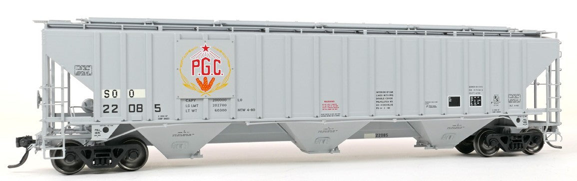 Tangent Scale Models HO 36367-02 PS4750 Covered Hopper Soo Lines ex-Producer’s Grain 1985+ SOO #22232