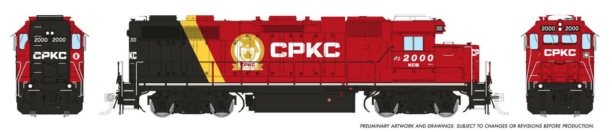Rapido Trains Inc HO 38076 DCC Ready EMD GP38 Canadian Pacific Kansas City CPKC #2000