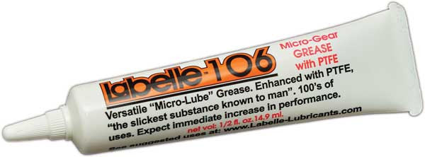 Labelle 106 All Scales Plastic Compatible Micro Gear Grease with PTFE - 1/2 oz., 14.9 mL