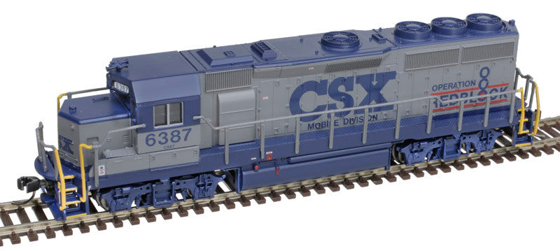 Atlas Master Silver Series N 40004720 DCC Ready EMD GP40-2 Locomotive with Dynamic Brakes CSX 'Early Scheme' Operation Redblock CSX #6387
