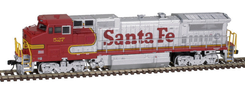 Atlas Master N 40005144 Silver Series GE DASH 8-40BW Locomotive with Pilot Mounted Ditch Lights DCC Ready Santa Fe 'Warbonnet' #527