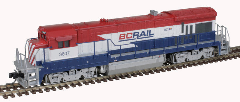 Atlas Master Silver Series N 40005446 DCC Ready GE B36-7 Locomotive w/Ditch Lights BC Rail #3607