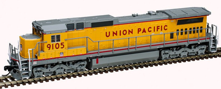 Atlas Master Silver Series N 40005662 DCC Ready GE Dash 8-40C Locomotive w/ Front D/L Union Pacific UP #9129