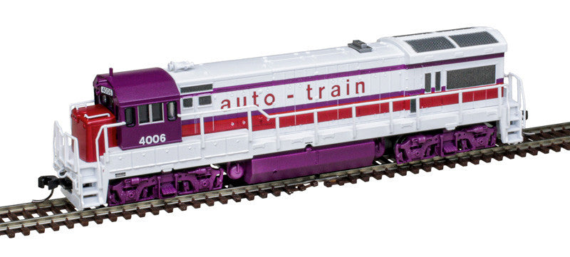 Atlas Master Gold Series N 40005933 DCC/ESU LokSound V5 Equipped GE U36 Locomotive Auto Train AUCX #4000