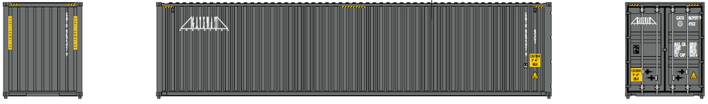 Jacksonville Terminal Company N 405021 40' High Cube GATEWAY 2-Pack