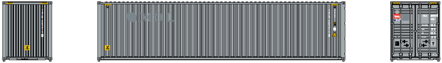 Jacksonville Terminal Company N 405028 40' High Cube Container TRANSAMERICA ex-MOL Patch 2-Pack