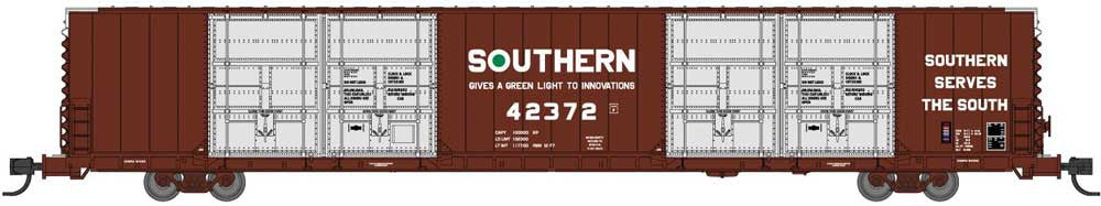 Bluford Shops N 87310 Pullman-Standard 86' Quad Door Auto Parts Boxcar Southern Railway #42372