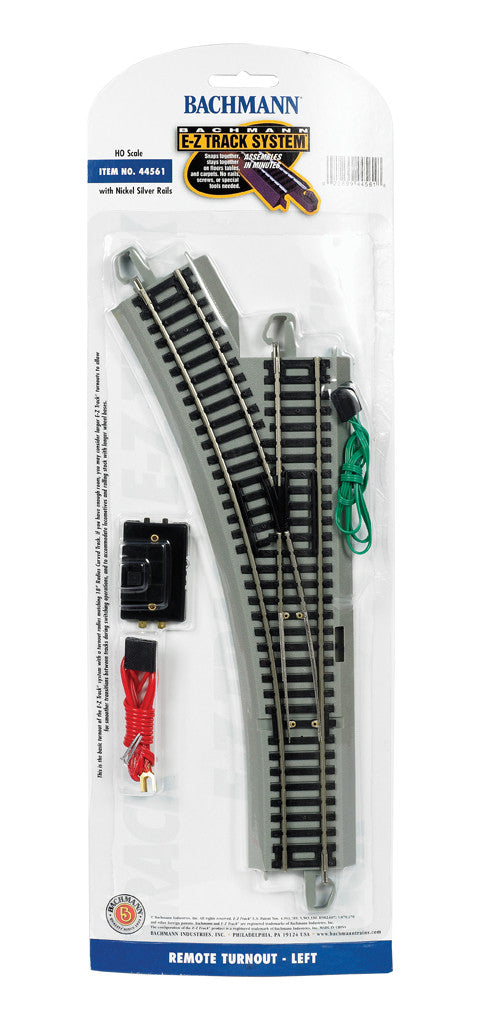 Bachmann HO 44561 Nickel Silver Rail/Gray Roadbed E-Z Track Remote