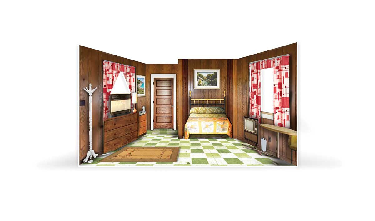 Woodland Scenics N BR4963 - Built-&-Ready Landmark Structure Moonlite Motor Court - Assembled