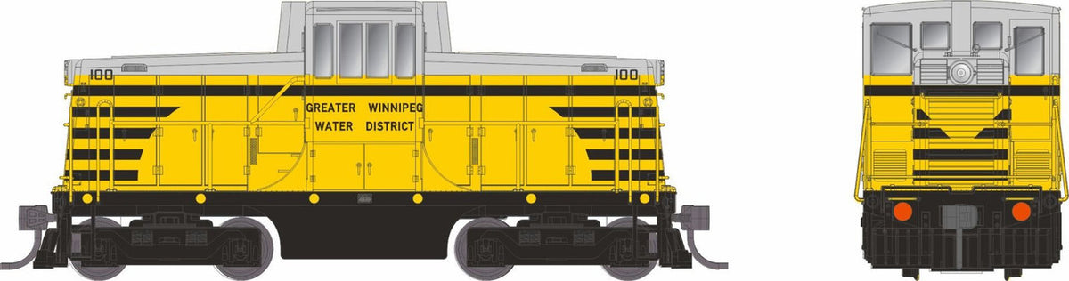 Rapido Trains Inc HO 48550 DCC/ESU LokSound V5 Equipped GE 44-Tonner Locomotive Greater Winnipeg Water District GWWD #100