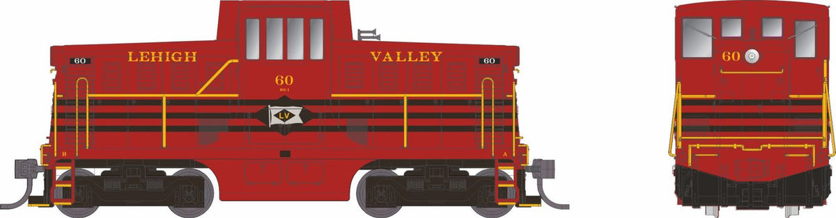 Rapido Trains Inc HO 48053 DCC Ready GE 44-Tonner Locomotive Lehigh Valley LV #60