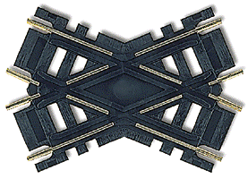 Atlas HO 175 Code 100 Nickel-Silver Rail Black Ties Custom-Line Crossing 60-Degrees - 3" - 1 Piece